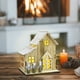 thumbnail image 5 of Decoración navideña iluminada con batería Fiudx luces LED transparentes farol colgante para árbol de Navidad, 5 of 6