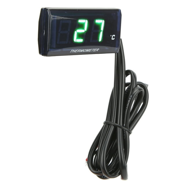 Motocicleta Temperatura Digital De Agua LCD Ultra Delgada Con Adaptador De Sensores 12V Para La Mayoría De Las Motocicletas