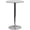 Clear, variant on Bowery Hill 23.5" Round Glass Top Height Adjustable Bar Table in Chrome