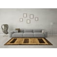 thumbnail image 3 of Ahgly Company Indoor Square Abstract Brown Modern Area Rugs, 5' Square, 3 of 4