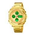 thumbnail image 2 of Reloj De Hombre Análogo y Digital Steiner Cuadrado Numeros LED Acero Inoxidable Dorado, 2 of 4