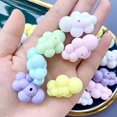 thumbnail image 2 of Boc 10Pcs Cloud Beads Handcrafted Fine Workmanship Glossy Clouds DIY Acrylic Car Hanging Keychain Phone Case Chain Beaded Charm Home, 2 of 10