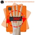thumbnail image 5 of ELEHOLD for iPad Pro 11 inch 2022/2021/2020/2018 Rugged Case, Heavy Duty Protection Hand Strap Built-in Kickstand Crossbody Shoulder Strap Shockproof Case for iPad Pro 11 inch,Orange, 5 of 10