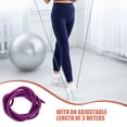 thumbnail image 3 of FESTFENDS 2Pcs Portable Purple Gymnastics Ropes for Rhythmic Training and Fitness Workout Sessions, 3 of 7