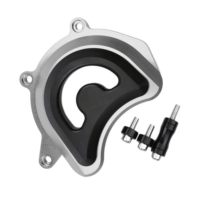 de rueda dentada delantera de motocicleta, es de cadena de transmisión, de panel de cubierta a, se la la adaptaciónción a Plata