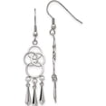 thumbnail image 1 of Stainless Steel Polished Dangle Shepherd Hook Earrings Made In China sre953, 1 of 5