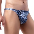 thumbnail image 1 of GHSDFBB Men's Leopard Thong Underwear Bikini Low Rise Brief, 1 of 7