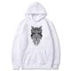 thumbnail image 2 of Sudadera gruesa con capucha para hombre, ropa deportiva con estampado de cara de búho, de gran tamaño, cómoda, para invierno y otoño, 2 of 3