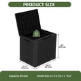 thumbnail image 3 of Uforic 30 Gallon Resistant Resin Outdoor Storage Box, 3 of 7