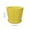 Yellow, variant on Flower Pot With Drainage Hole, Plastic Planter With Saucer, Petal Shaped Decorative Lightweight Plant Pot for Indoor Outdoor SUCCULENTs, Herbs, Tabletop Shelf Windowsill Display
