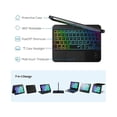 thumbnail image 3 of Touch Wireless Keyboard Case for iPad Mini 6 2021 8.3 inch, Touchpad 7 Color Backlit, 360 Rotatable Protective Cover For iPad Mini 6th Generation 8.3" 2021, 3 of 7