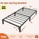 thumbnail image 3 of Base de Cama de Plataforma de Metal Resistente - Tamaño Twin, 10 Pulgadas de Alto, Soporte de Listones de Acero, No Se Necesita Box Spring, Silenciosa y Resistente, Almacenamiento Debajo de la Cama,, 3 of 23