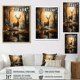 thumbnail image 4 of Designart "African Savannah Euphony I" African Floater Framed Canvas Wall Art, 4 of 7