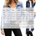 thumbnail image 2 of Zefriona Womens Denim Jacket Long Sleeve Button Pocket Pointed Collar Casual Outwear Jean Coat Blue Size L, 2 of 9