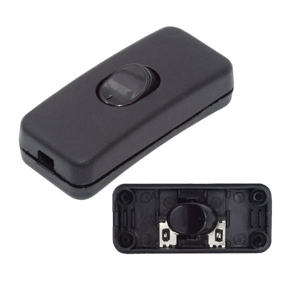 CY Universal Interruptor 303 Switch Cord Inline On-Off Switch DPST Control Rocker for Bedroom Table Lamp Desk Light Strip