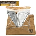 thumbnail image 2 of BruTrek Collapsible Pour Over Camping Coffee Maker - Stainless Steel Frame with Reusable Cotton Filters, 2 of 6