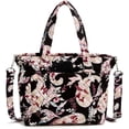 thumbnail image 4 of Vera Bradley Women's Recycled Cotton Floral Multi-Strap Shoulder Bag, Black Floral, Botanical Paisley, 4 of 7