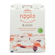 Ripple Foods Ripple Aseptic Vanilla Plant Based With Pea Protein - Case of 4 - 4/8 FZ