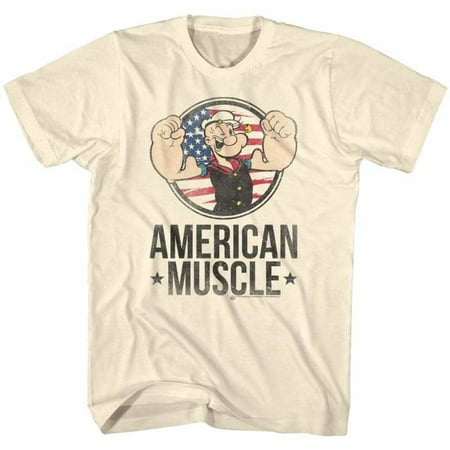 Popeye Comics Muscle Adult Short Sleeve T Shirt
