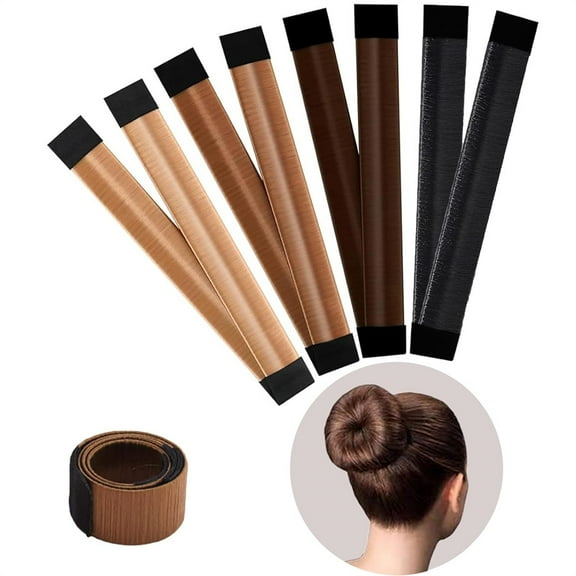 Duslogis 4 Pcs Magic Hair Bun Maker-Donut Bun Maker for Hair，Hair Donut Bun Maker DIY French Twist Bun Shaper for Girls Women