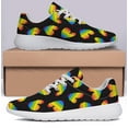 thumbnail image 6 of Unisex Fashion Rainbow Shoes, LGBT Sneakers for Men Women, Lightweight Breathable Running Walking Shoes White Size 3.5, 6 of 7