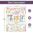 thumbnail image 3 of LHSHID 15 Year Old Girl Gifts Gifts for 15 Year Old Girls Sweet 15th Birthday Gifts for Teen Girls 15 Year Old Girl Unique Gift Ideas Cool Birthday Gifts Blanket for 15 Year Old Girl 30"x40", 3 of 6