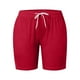 thumbnail image 3 of Pantalones cortos casuales con cintura elástica para mujer - Pantalones con bolsillos y cordón, poliéster y spandex, tallas XS-XXXL, 3 of 4