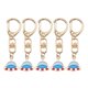 thumbnail image 2 of 5pcs Creative Metal Astronaut Keychains Durable Alloy Key Holder Ornaments Fashionable Pendant for Bags, Backpacks, Car & House Keys, 2 of 4