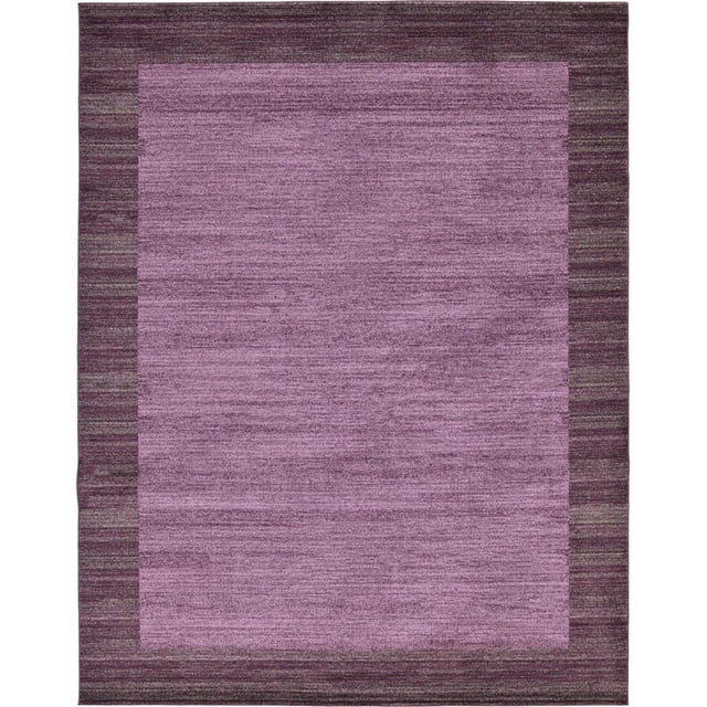 Unique Loom Tapis de Zone de Conception Tonale Del Mar 10' x 13' Rectangle Violet/ivoire