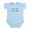 Sky Blue, variant on CafePress - Hi Im New Here Body Suit - Baby Light Bodysuit, Size Newborn - 24 Months