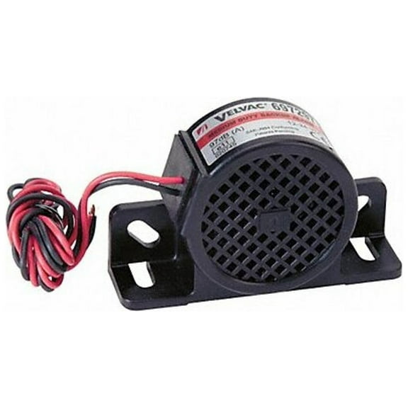 Velvac Back up Alarm,97dB,Black,2-3/4 In H 697297
