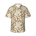 thumbnail image 2 of Xecao Cartoon Poodle Dog print Hawaiian shirt - a stylish short-sleeve button-down for men, perfect for casual beach and tropical outings., 2 of 9