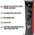 thumbnail image 4 of Happy Nuts Ballber Pro Personal Shaver Replaceable Blade, Hygienic Snap-In Trimmer Replacement Blades, 4 of 8