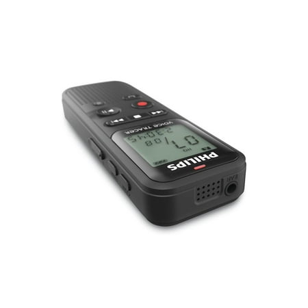 Philips - VoiceTracer Digital Voice Recorder 8 GB DVT1160 - Black