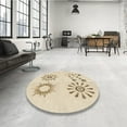 thumbnail image 4 of Ahgly Company Machine Washable Indoor Rectangle Transitional Peach Beige Area Rugs, 3' x 5', 4 of 7