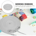 thumbnail image 3 of ONAPARTER 1 Roll of Craft Making Ribbon Clothes Sewing Ribbon Webbing Cotton Ribbon DIY Sewing Material （Grey）, 3 of 6