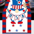 thumbnail image 4 of MOQIN 4th of July Tablecloth 72x13 Inch, Linen Table Cover, Veterans Day Table Runner Labor Day American Stars and Stripes Flag Independence Day Kitchen Dining Room Table Patriotic Decoration, 4 of 4