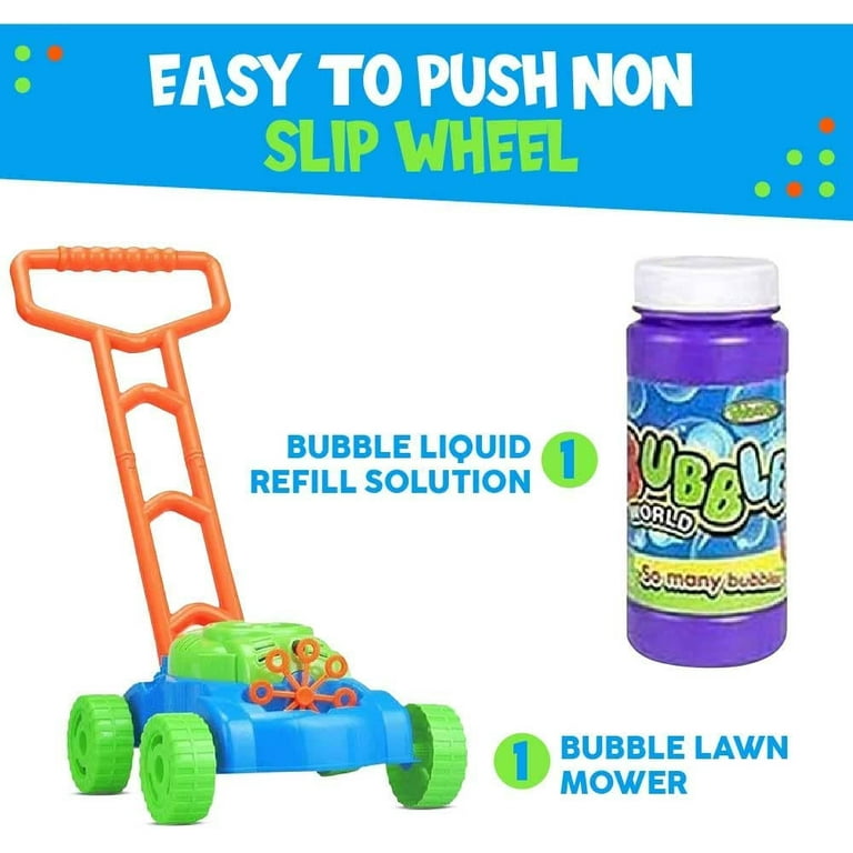 Push along on sale bubble machine