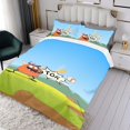 thumbnail image 3 of Monster Bash Conjunto de sábanas temático, trío de piezas, cómodo y amigable con la piel, diseño único, regalo de decoración para el hogar para familiares, amigos y fans,173cm *218cm, 3 of 6