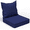 Blue, variant on Yacona Outdoor Chair Cushions Set, 24x24in Patio Furniture Cushions with Handle, for Patio Furniture Chair Sofa, Blue