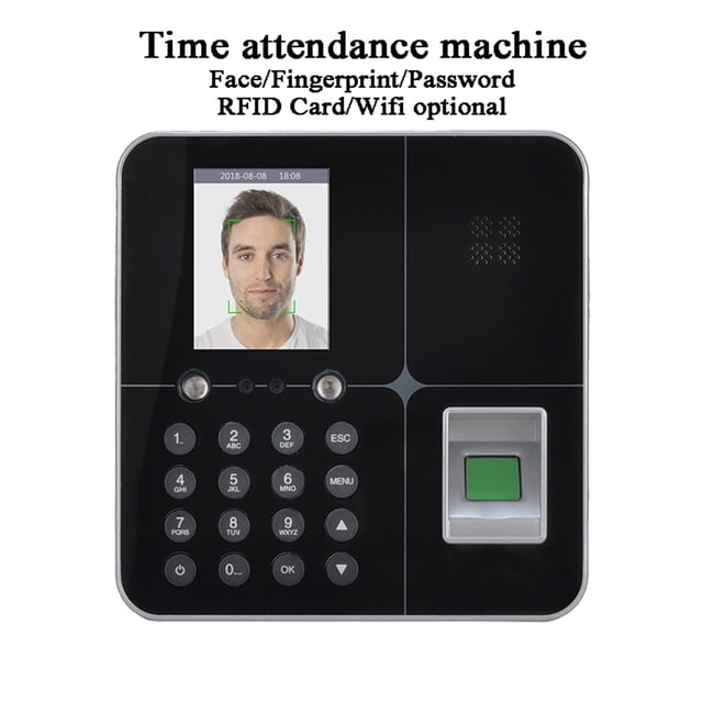 Wifi Face Fingerprint Time Attendance Machine Access Control USB Computer Software Employee Track Departure Time Recorder ,Easy to Use