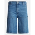 thumbnail image 5 of Kacey Lee Men's Loose Skater Carpenter Denim Shorts, Sizes 30-40, 5 of 5