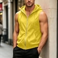 thumbnail image 6 of Sahpxhe Hoodies for Women Athletic Sleeveless Full Zip Lightweight Sweatshirt with Pockets Casual Gym Sports Vest Top Yellow XL, 6 of 9