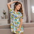 thumbnail image 3 of Daiia Summer Leopard Print Women's Nightshirt Soft Nightgowns for Women Short Sleeve dress Short-sleeved Sleepwear, 3 of 6