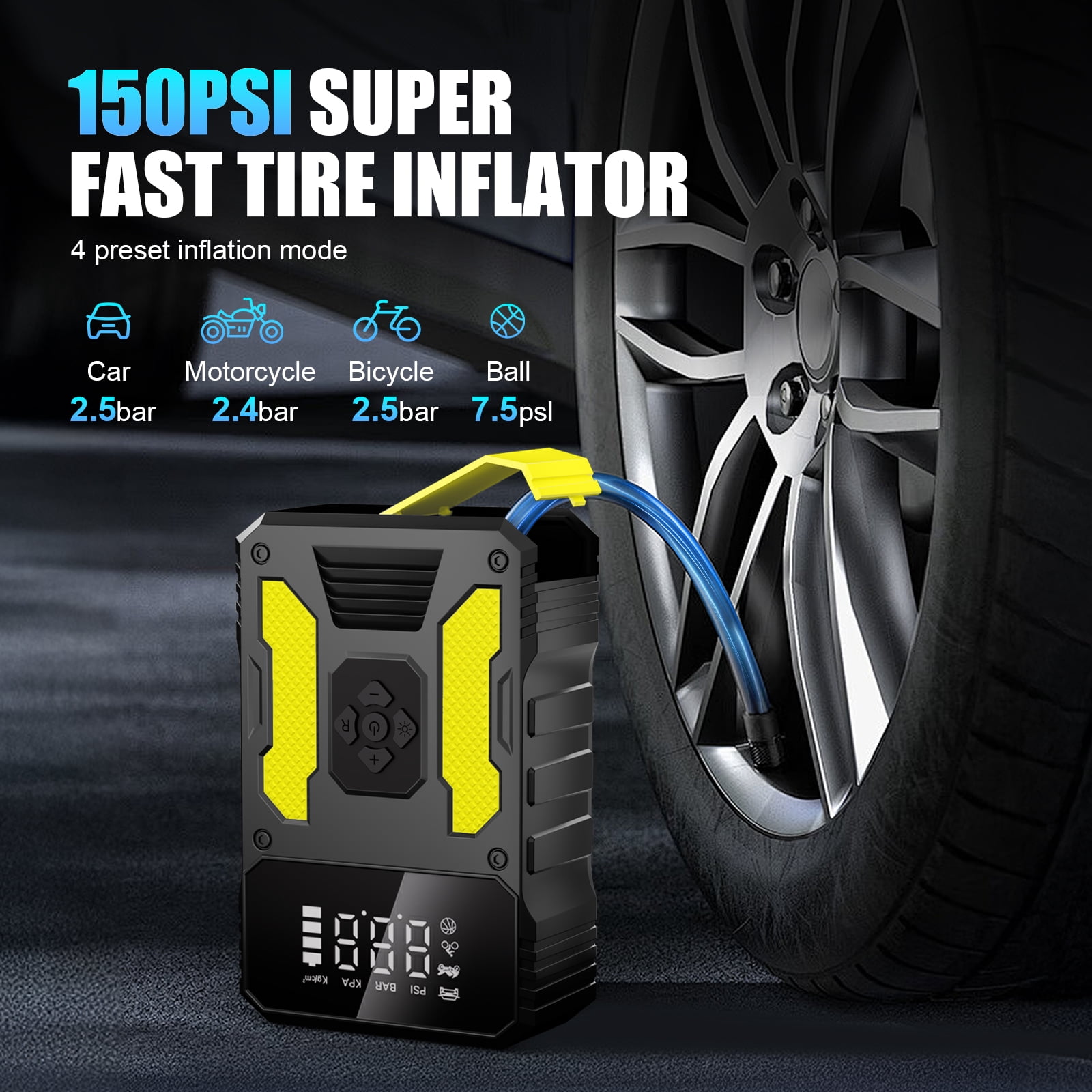 AVAPOW Car Jump Starter 4000A Peak 27800mAh Battery Jump Starter for Gas 10L Diesel Battery Booster Power Pack 12V Auto Jump Box LED Light USB Quick
