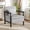 Gray, variant on Aukfa Upholstered Accent Chair with Storage Seat & Waist Cushion, High-Density Lounge Armchair for Living Room Bedroom,White