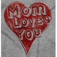 thumbnail image 2 of Mom Loves You Heart Mothers Day Women Plus Size Crewneck Sweatshirt Brisco Brands 2X, 2 of 5