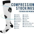 thumbnail image 4 of GZHJMY Polka Dots Compression Socks, Women Men Long Stocking (20-30mmHg), Travel Knee High Stockings for Athletic Sports,Running,Cycling,Nursing, 4 of 7