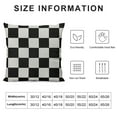 thumbnail image 5 of Nawypu  Black and White Art Design Checkered Rustic Farmhouse Style Decorative Throw Pillow Cover Cushion Case for Sofa Couch Housewarming Gift Home Decor, 5 of 5