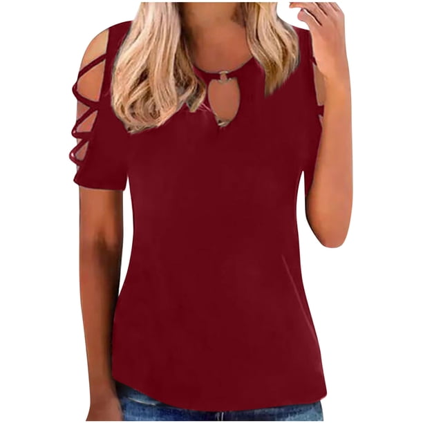 Tops a la moda para mujer, camisetas holgadas informales con estampado de Pascua, blusa con estampado de cuello redondo Pompotops hfajkhk128726